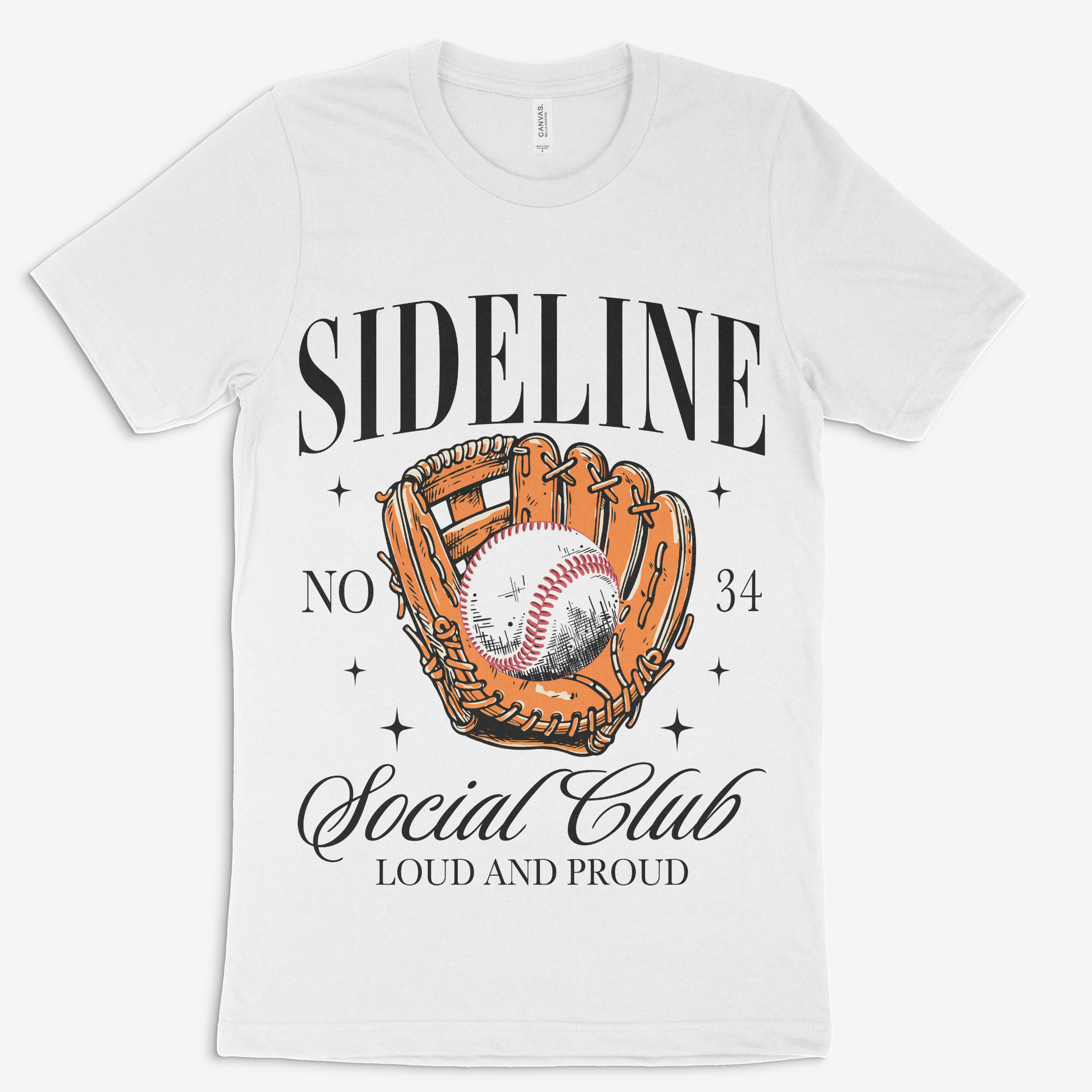 Sideline Social Club Baseball Tee